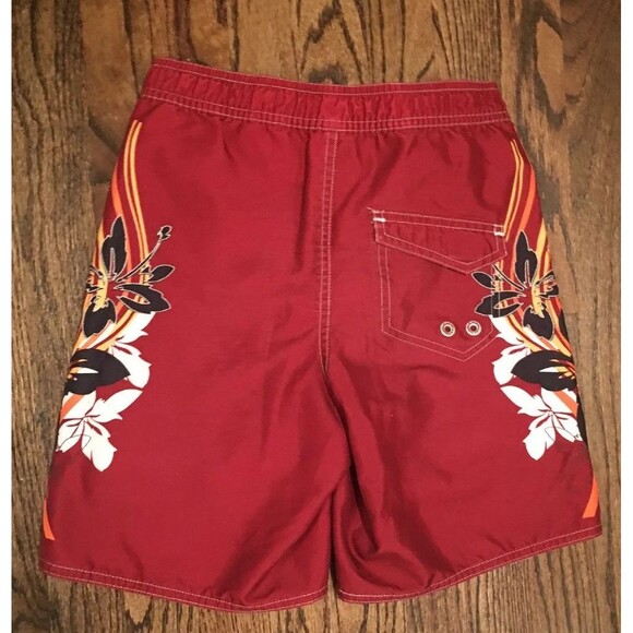 Boys Old Navy Maroon Swim Suit Trunks - Size Small - Picture 2 of 6